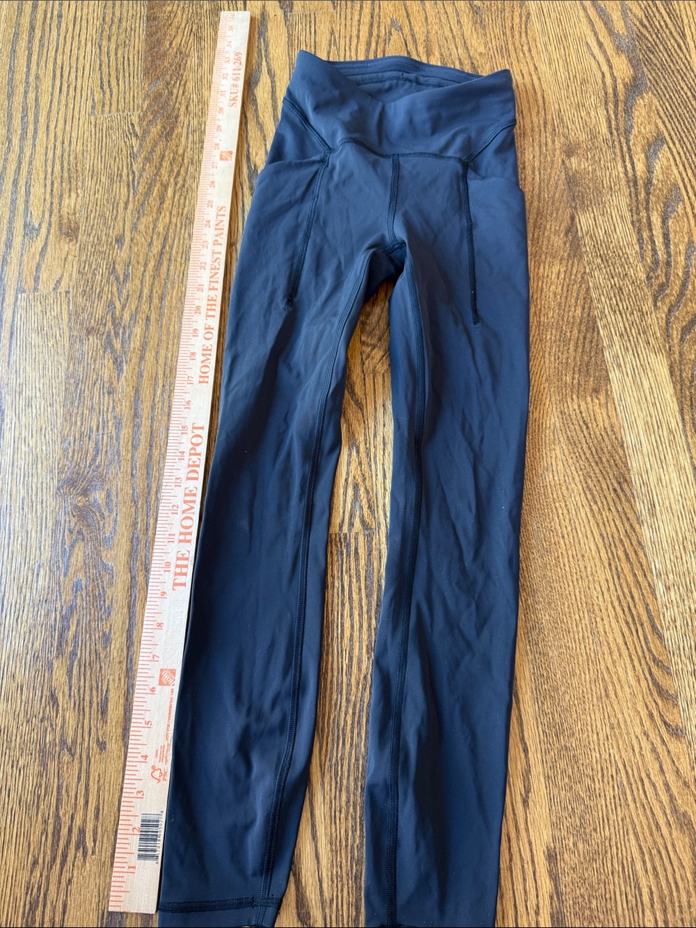 Lululemon High-Waist Black Athletic Leggings 0